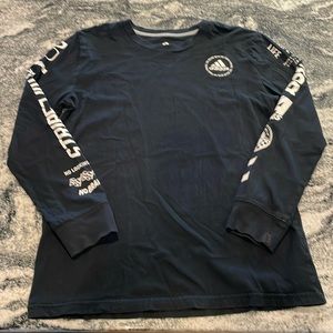 Kids Three Stripe Life Long Sleeve Shirt Size Medium